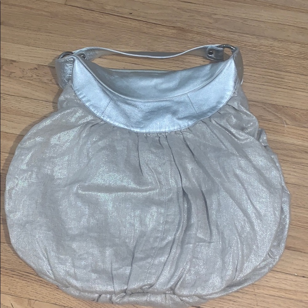 Armani exchange linen hobo bag
